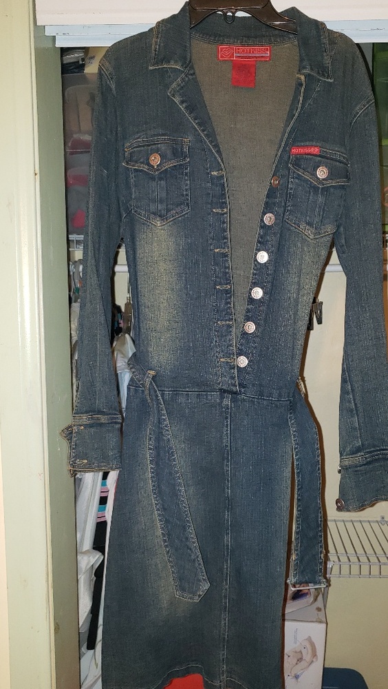 Denim long sleeve Jean  Dress